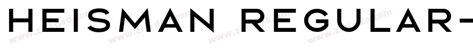 Heisman Regular字体转换